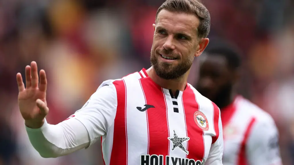 Jordan Henderson leaves Brentford
