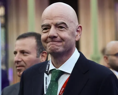 Gianni Infantino attends the closing ceremony of the Esports World Cup at the Grand Palais in Paris